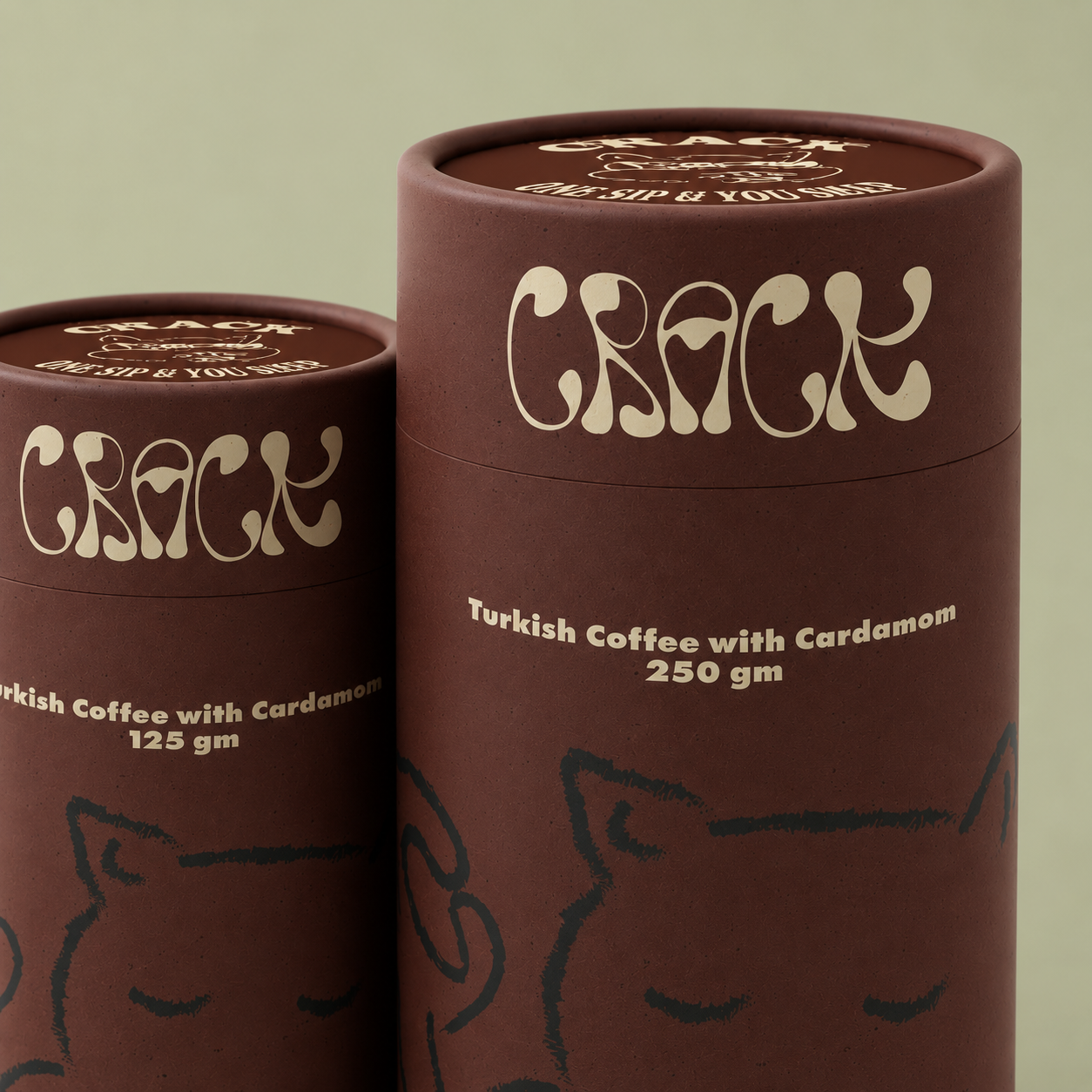 Crack Turkish Light Coffee with cardamom حبهان